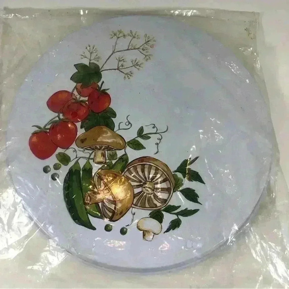 New in  package- set of 4 vintage decorative stove burner covers - Picture 2 of 6